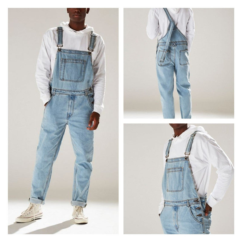 Tuta di Jeans da uomo europea e americana - Urban Street