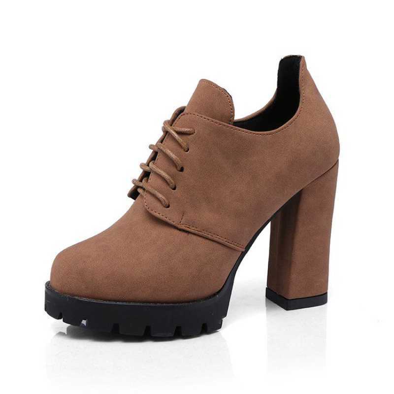 francesina da donna con tacco grosso - The Urban Chic