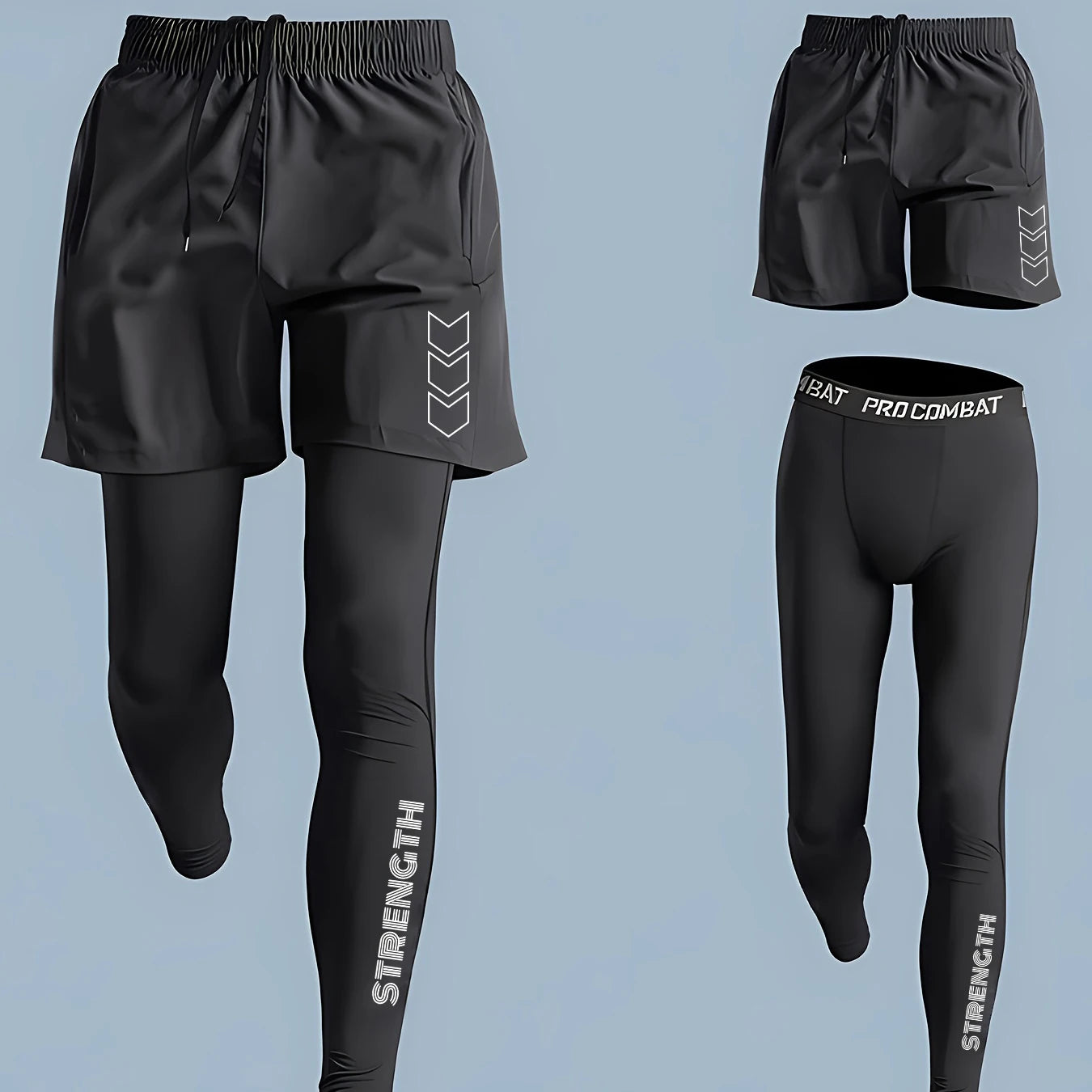 Running Pants Men's Compression Pants Quick Dry - Urban Street