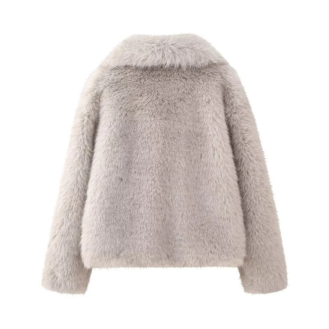 Giacca in pelliccia sintetica donna