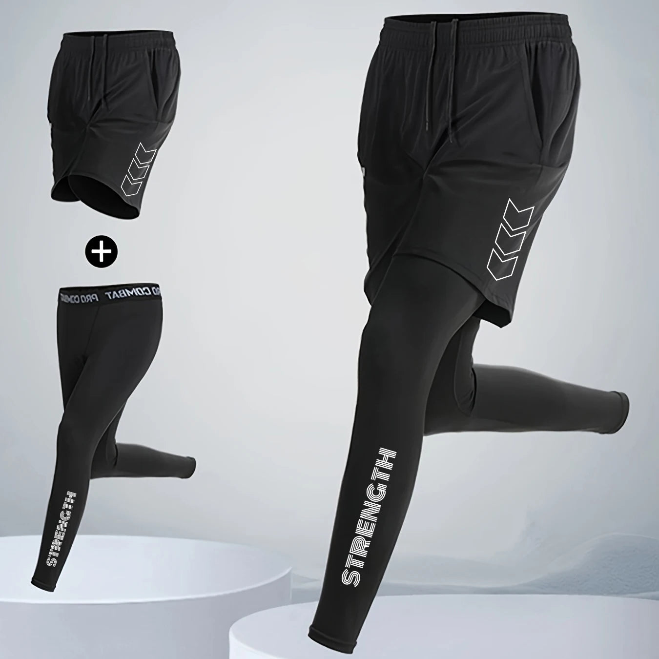 Running Pants Men's Compression Pants Quick Dry - Urban Street