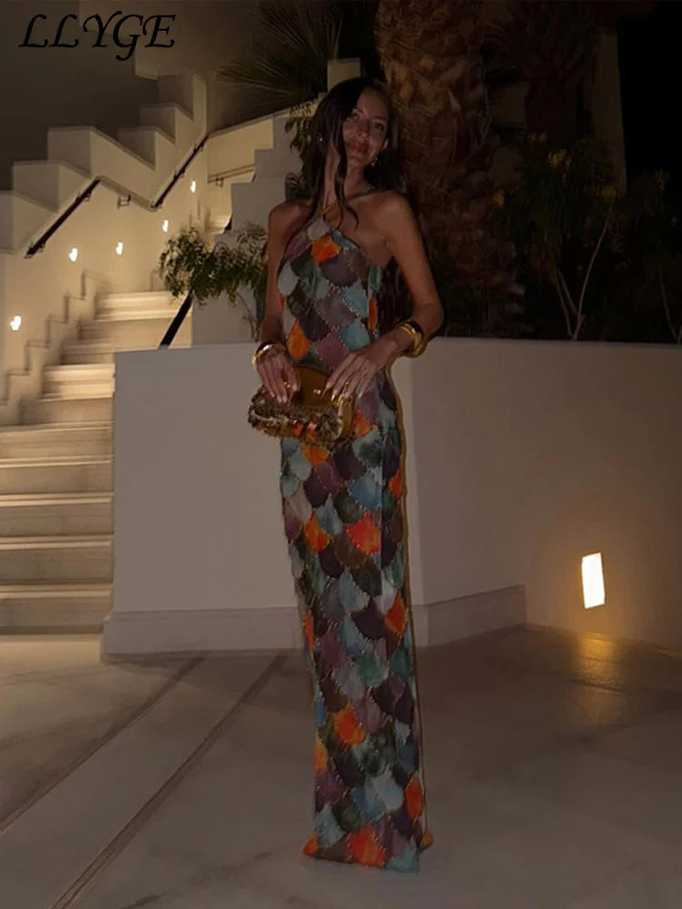 Vestito lungo  da donna primavera estate