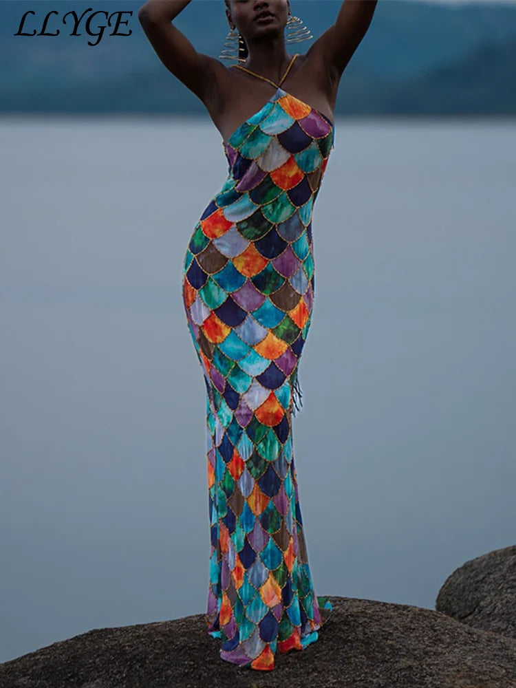 Vestito lungo  da donna primavera estate